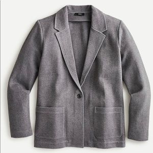 J. Crew Knit Ponte Blazer Gray NWT